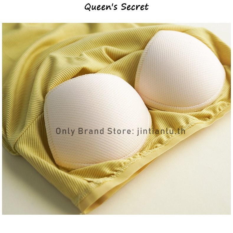[Queen’s Secret] เสื้อกล้าม พร้อมแผ่นรองหน้าอก สีพื้น สไตล์เรโทร สําหรับผู้หญิง ราคา ถูกที่สุด ดีลบีเคเค แกลเลอรีภาพที่ 6