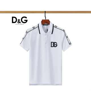 7036 dg เสื้อยืดโปโล แขนสั้น พิมพ์ลาย Dolce&amp;Gabbana แฟชั่นสําหรับผู้ชาย