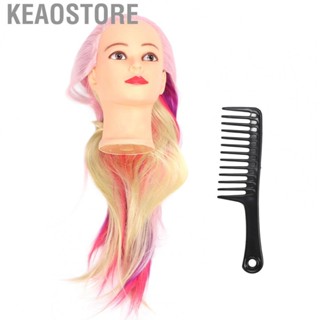 Keaostore Training Doll Head  Even Distribution Realistic Durable Head Manikin Practice Doll  for Beauty Salon