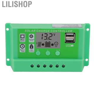 Lilishop PWM Solar Charge Controller LCD 12V 24V Self Adaptive PV Solar Controller for Farm for Residential