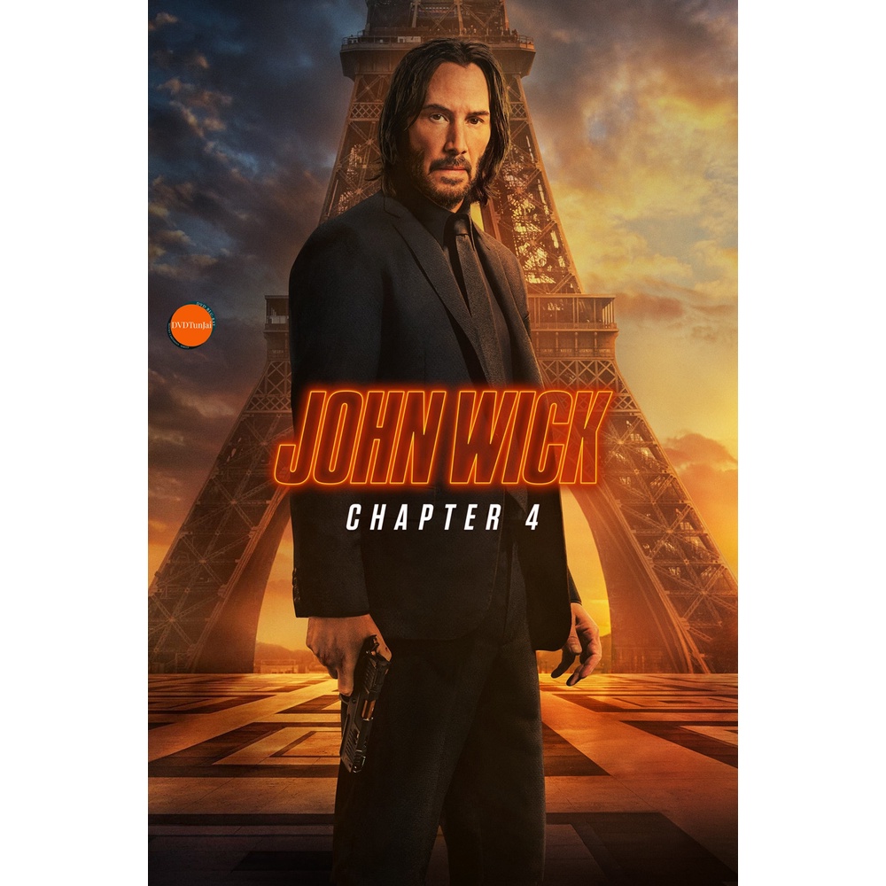 หนังแผ่น DVD John Wick 4 (2023) แรงกว่านรก 4 (เสียง ไทย(โรง)/อังกฤษ | ซับ ไทย) หนังใหม่ ดีวีดี