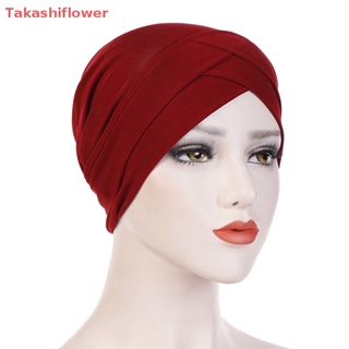 (Takashiflower) Full Cover Inner Hijab Caps Muslim stretch Turban cap Islamic Underscarf Bonnet