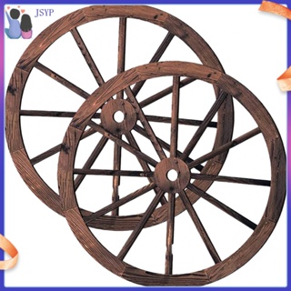 2pcs Wagon Wheel Decor Wooden Wagon Wheel Wall Decor Vintage Wagon Wheel Wood Decor for Bar Garage