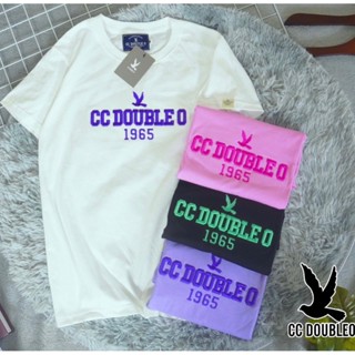 🏷เสื้อยืด CC DOUBLE O🕊(1965)ผ้าคอตตอน ทรงตรง ใส่สบาย ใส่ได้ชายหญิง S M L