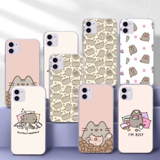 เคสโทรศัพท์มือถือแบบนิ่ม TPU ใส ลายแมว pusheen 125N สําหรับ Samsung A51 A52 A52S A6 Plus A7 A70 A71 A72 A8