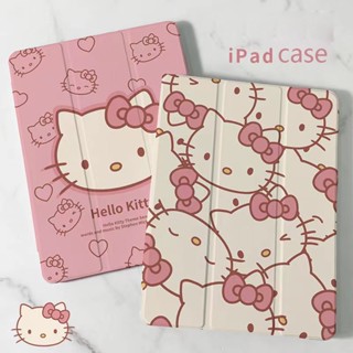 เคสแท็บเล็ต แบบใส กันกระแทก ลายการ์ตูน Hello Kitty สําหรับ iPad 4 3 Mini 6 5 2021