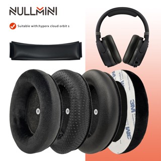 Nullmini แผ่นครอบหูฟัง ผ้ากํามะหยี่ แบบเปลี่ยน สําหรับ Hyperx Cloud Orbit S