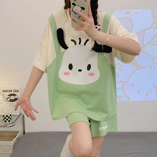 New imitation cotton pull frame pajamas women Pochacco short-sleeved simple summer sweet and lovely home clothes