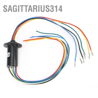 Sagittarius314 MW1615 แหวนสลิปนำไฟฟ้า แหวนรวบรวมไฟฟ้า 0 ~ 600VAc DC 0.1n m0.03Nm 6ch