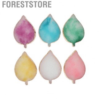 Foreststore 6 Pcs Nail Art Palette Multifunctional Nail Art Display  Leaf Shape Nail