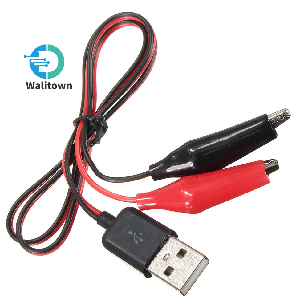 อะแดปเตอร์เชื่อมต่อพาวเวอร์ USB ตัวผู้ ลายหนังจระเข้ ขนาดเล็ก 60 ซม.