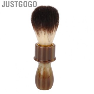 Justgogo Beard Shaving Brush Ergonomic Cleaning Shaving Brush for Daily Life