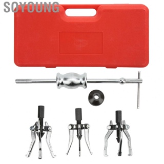 Soyoung Slide Hammer Puller Set  Antirust 3 Jaw Internal External Pullers Easy To Use 5pcs Durable Universal  for Pulling Out Gears Bearings