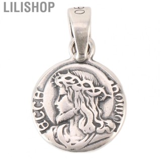 Lilishop Figurine Jesus Thorn Crown Pendant Handcrafted 925 Silver Vintage  Jesus