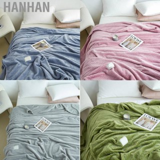 Hanhan Cooling   Fleece Lattice Jacquard  Summer Cold Single Nap  for Sofa Bed Office