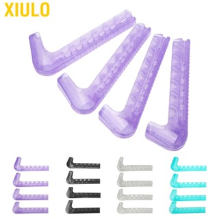 Xiulo 2 Pairs Skate Guards Portable Ice Blade Covers Adjustable Protector for Hockey Skates Figure