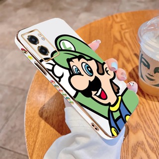 เคสโทรศัพท์มือถือนิ่ม ขอบสี่เหลี่ยม พิมพ์ลายมาริโอ้ หรูหรา สําหรับ Realme X X7 GT Master GT 2 Pro GT Neo3 Narzo 20 30A 50 5G