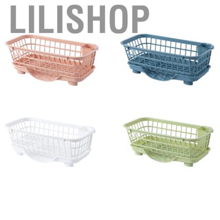 Lilishop Dish Drying Rack Fast Drainage Detachable Base Drainboard Design Strong Plastic Dish Drainer for Dish