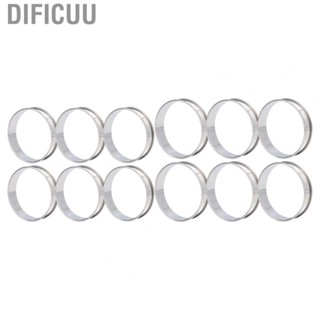 Dificuu 6PCS Crumpet Rings Double Volume DIY Stainless Steel English MuffinRings