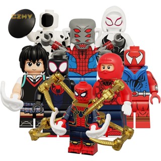 ฟิกเกอร์ Across The Spider-Verse KT1069 Mutant Spider Miles Morales Peni Parker Gwen Stacy Spot Man ขนาดเล็ก ของเล่นสําหรับเด็ก