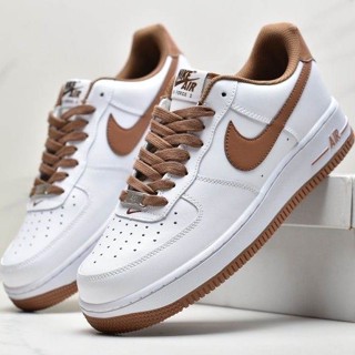 รองเท้ากีฬา รองเท้าวิ่ง Airforce 1 สีน้ําตาล ออกแบบดี แฟชั่นสําหรับผู้ชาย และผู้หญิง QQSO