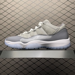 【100%LJR Batch】aj11 Nike Air Jordan 11 Retro Low "Cool Grey" รองเท้าบาสเก็ตบอล สําหรับผู้ชาย 528895-003 69mp