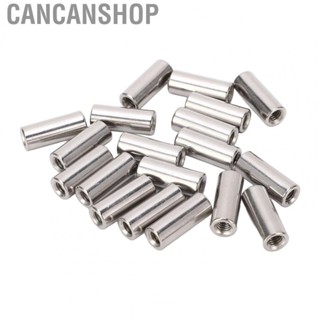 Cancanshop Round Connector Nut Threaded Sleeve Rod 20 Pcs 25mm Length M6x1.0 For Home