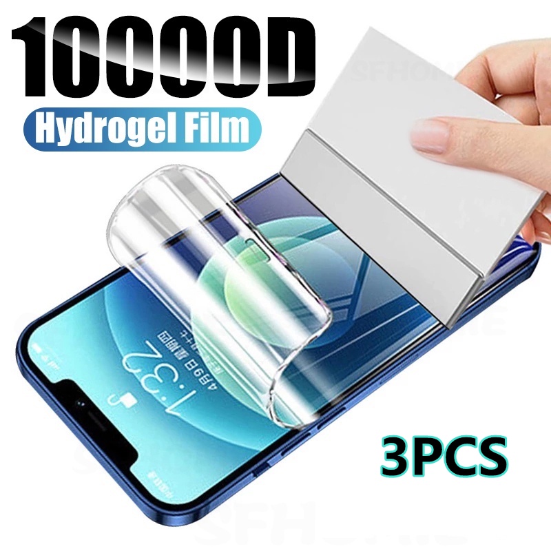 ฟิล์มกันรอยหน้าจอไฮโดรเจลแบบเต็มหน้าจอสําหรับ for Xiaomi Redmi 13C Note 13 11/11S 10 9A 10A 11 8 9 Pro Mi 10T 9T Pro 5G