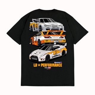 Sakazuki เสื้อยืด ลายรถยนต์ NISSAN SKYLINE R35 SILVIA S15 LB SILHOUETTE LIBERTY WALK