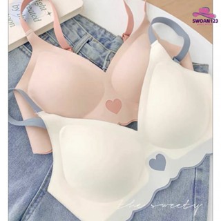 🌼Bra Bra Bra🌼เสื้อชั้นใน ไร้โครงลวด ลายหัวใจ ไร้ขอบ ใส่สบาย เซ็กซี่ 2HIY