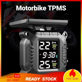 Setn เครื่องวัดอุณหภูมิยางรถมอเตอร์ไซด์ TPMS หน้าจอ LCD อเนกประสงค์