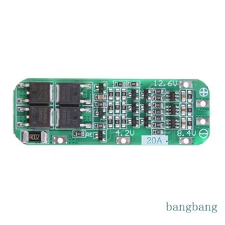 Bang 3S 20A Li-ion แบตเตอรี่ลิเธียม 18650 PCB BMS สําหรับบอร์ดป้องกัน 12 6VMo