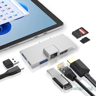 Bang ฮับ USB-C ความเร็วสูง สําหรับ Surface Pro X 8 9 - RJ45 4K Output และ PD 100W