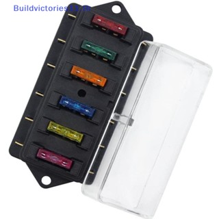 Buildvictories11 กล่องฟิวส์วงจร ATO Blade DC 12V 24V 6 ทาง สําหรับรถยนต์