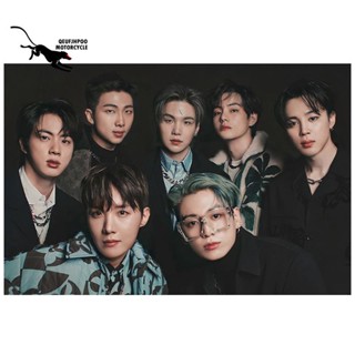 โปสเตอร์ภาพวาดปักเพชร ทรงกลม ลาย Bts สไตล์เกาหลี ขนาด 30X40 ซม. สําหรับตกแต่งบ้าน DIY