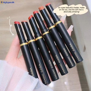 Magic Casa Black Matte Velvet Lipsticks Tube Misty Lip Glaze Moisturizing Waterproof Non-fading หลอดแต่งหน้า highgoss.th