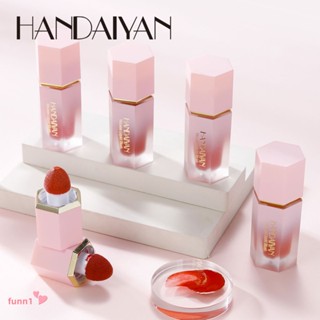 HANDAIYAN บลัชออนเนื้อครีม เนื้อแมตต์ 6สี Liquid Cheek Blush Cream Natural makeup กันน้ํา ติดทนนาน