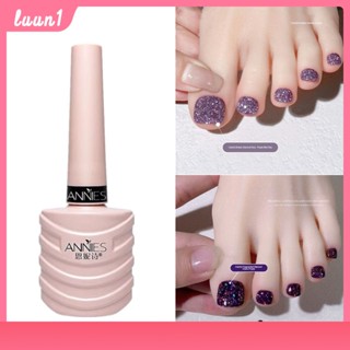 Ennishi ยาทาเล็บ Uv Gel Broken Diamond Gel Toe Flash White Bounce Di เจลทาเล็บเพชรหลากสีสัน