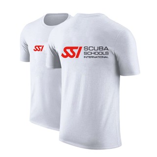 เสื้อยืดคอกลม แขนสั้น พิมพ์ลาย Scuba Diving Dive SSI ขนาดใหญ่ สวมใส่สบาย แฟชั่นฤดูร้อน สไตล์พังก์ สําหรับผู้ชาย 2023