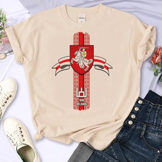 เสื้อยืด พิมพ์ลายอนิเมะ belarus y2k สไตล์ญี่ปุ่น สําหรับผู้หญิง