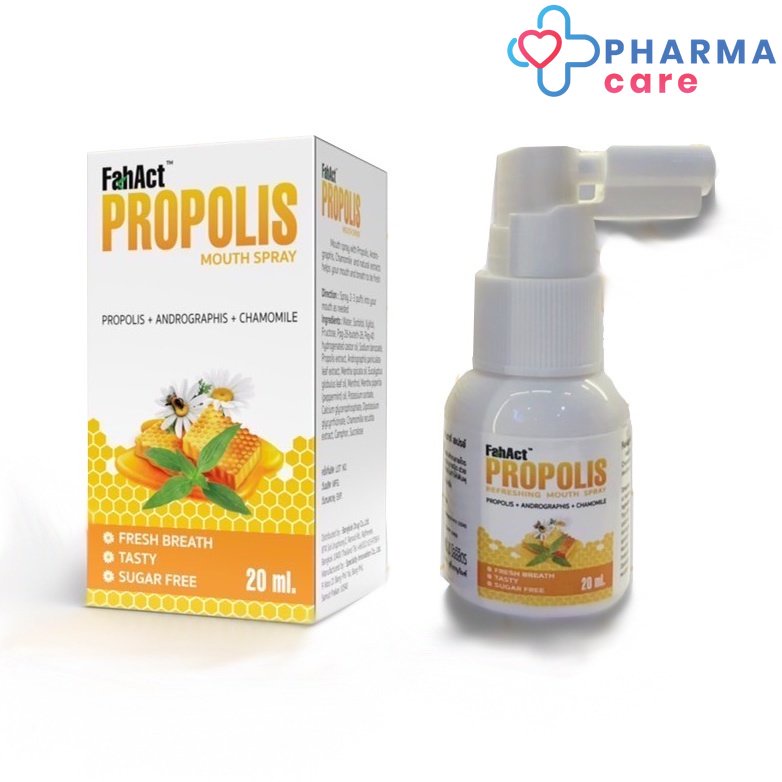 Fahact Propolis mouth spray สเปรย์สำหรับช่องปาก refreshing mouth spray 20 ml [Pcare]