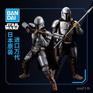 Bandai Star Wars SW โมเดลประกอบ 1/12 The Mandalorian Besca Boba Fett รุ่นชุบปกติ