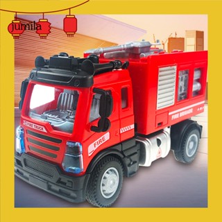 [JU] ของเล่นรถดับเพลิง 4WD ABS 1:64 พร้อมไฟ สําหรับเด็กวัยหัดเดิน