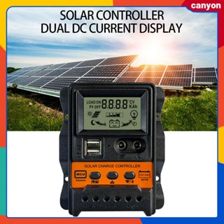 12v/24v Solar Time Controller Pwm Controller Dual Dc Current แสดงผล Dual Usb 5v เอาต์พุตแผงโซลาร์เซลล์ Charger Regulator หลายสถานการณ์ Application canyon