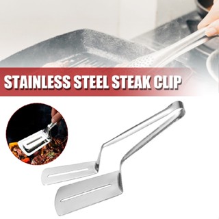 New 201 Stainless Steel Steak Clip Barbecue Fried Fish Steak Pancake Food Clip