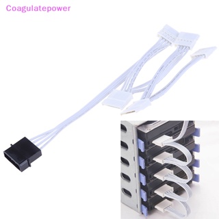 Coa IDE Molex 4Pin เป็น SATA อะแดปเตอร์ 1 ถึง 5 แยก ฮาร์ดไดรฟ์ สายต่อขยายพลังงาน Wer