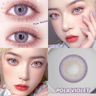 Pola violet คอนแทคเลนส์สีธรรมชาติ สําหรับดวงตา ขนาดใหญ่