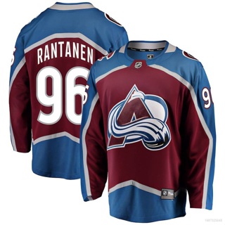 เสื้อกีฬาแขนยาว NHL Colorado Avalanche Jersey Mikko Rantanen Hockey พลัสไซซ์