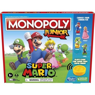 เกมกระดาน Monopoly Junior Super Mario Edition สําหรับเด็กอายุ 5 ปีขึ้นไป