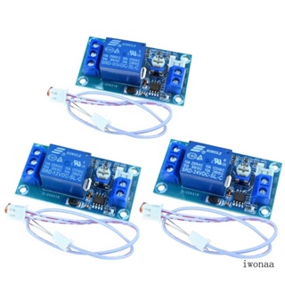 Iwo 10A สวิตช์ควบคุมไฟ โฟโตรีซิสเตอร์ โมดูลรีเลย์ เซนเซอร์ตรวจจับ 5V 12V 24V